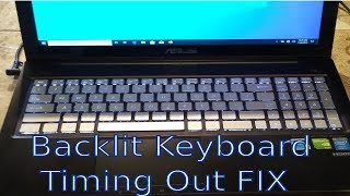 How to Make Keyboard Lights Stay ON Always ASUS Laptop - Backlit time out Fix