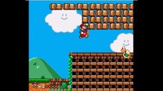 Super Mario World (SEGA Genesis Bootleg): Several glitch effects loading level modifiers mid-level