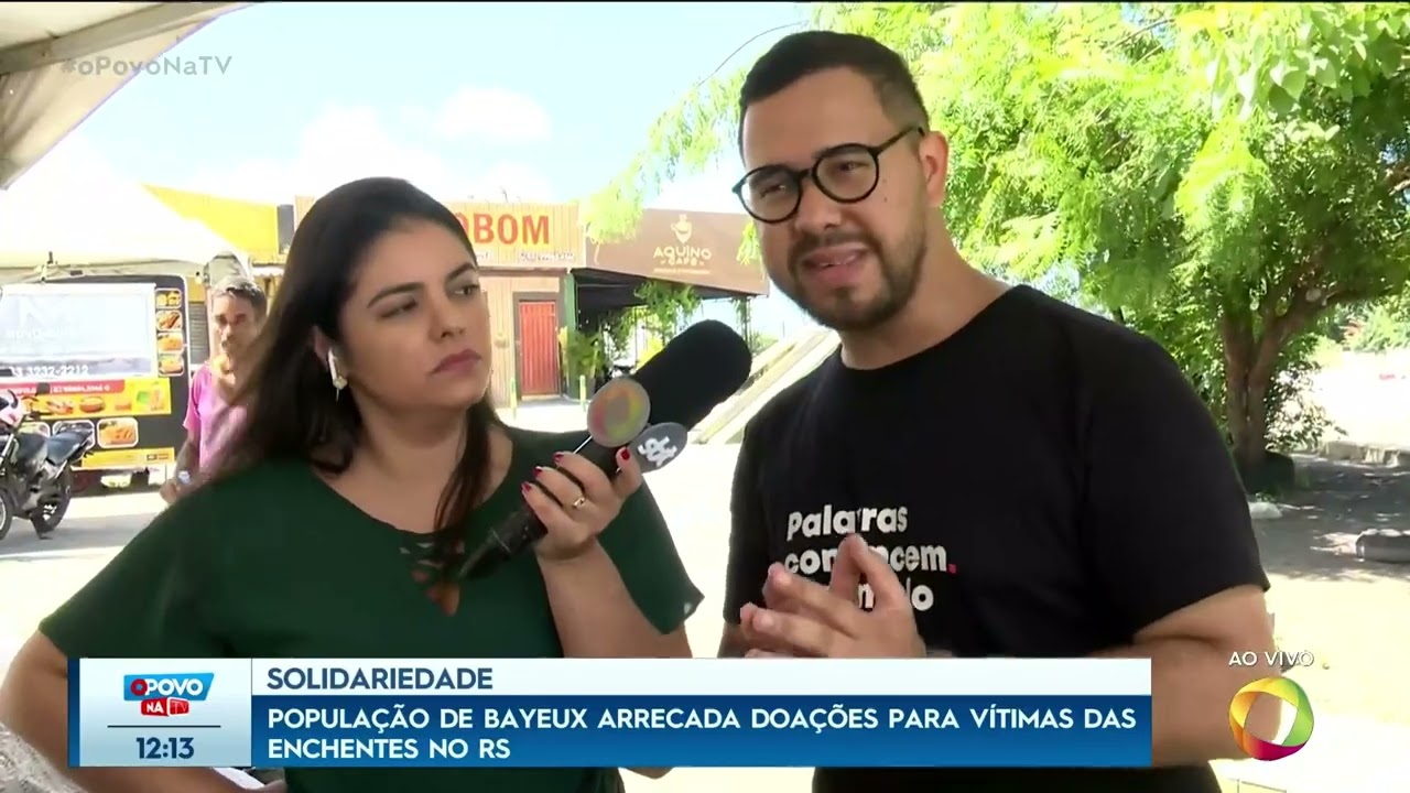 Solidariedade: população de Bayeux arrecada doações para vítimas das enchentes no RS - O Povo na TV