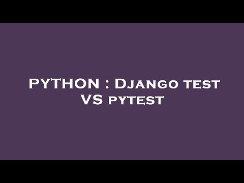 PYTHON : Django