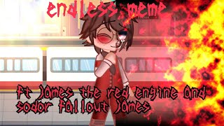 endless meme ft james the red engine and sodor fallout james|thomas and friend🚂|gacha club