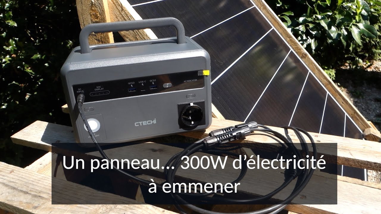Power Bank CTECHi Générateur électrique Portable LiFePO4 solaire 