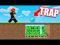 i built a CREEPER TRAP to catch PRESTON in Minecraft!