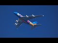 Rare heavies flying past to heathrow airport inc a380s a330s 747s 787s