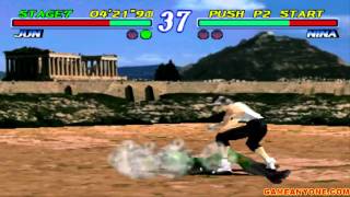 Tekken 2 - [Arcade - Medium Mode] - Jun Playthrough