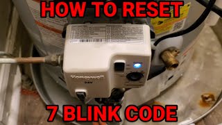 How To Reset 7-Blink "FVS Lockout" On Honeywell WV4262B1114 (And Similar) Water Heater Gas Valves
