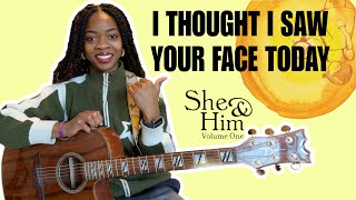 Download Lagu How to play “I Thought I Saw Your Face Today by She \u0026 Him - EASY Guitar Tutorial  MP3