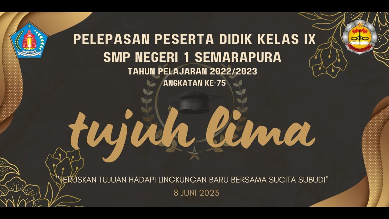 Graduation SMP Negeri 1 Semarapura Tahun Pelajaran 2022/2023