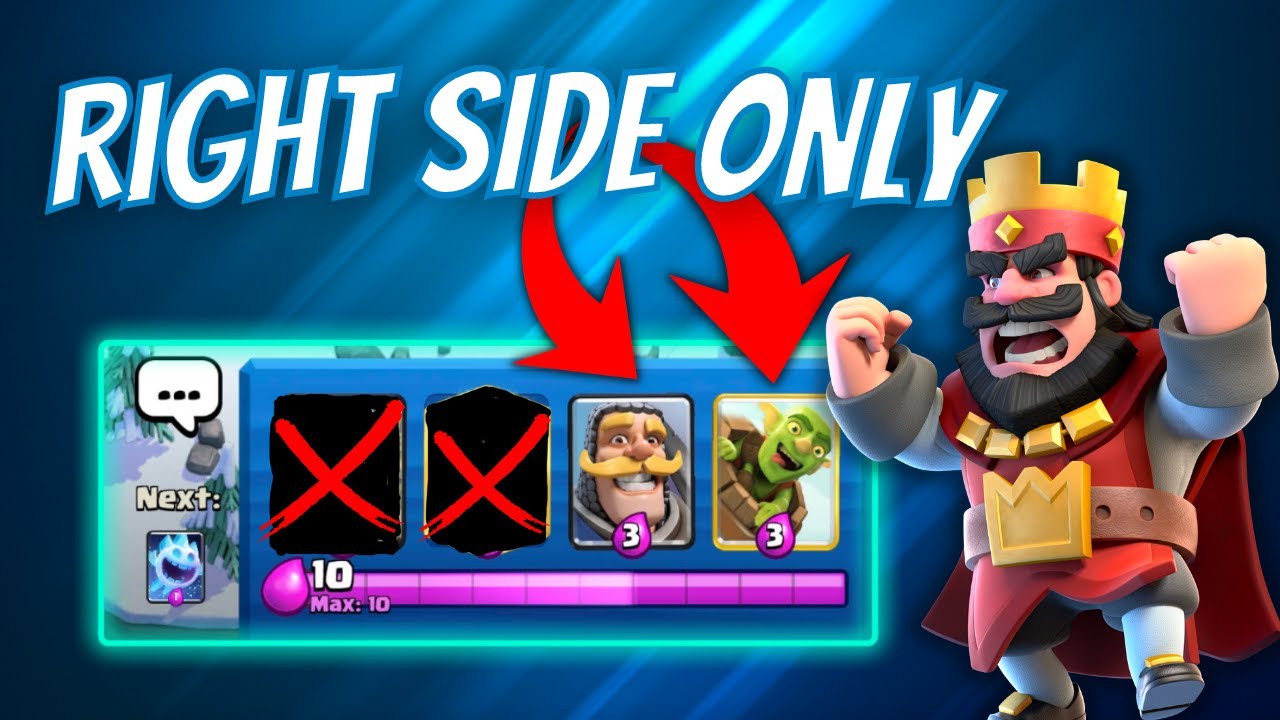 Playing Clash Royale but I can only use TWO slots...
