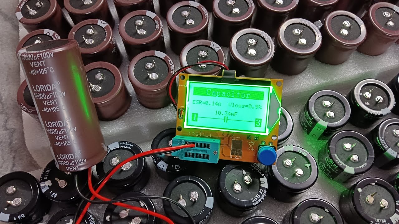 10,000µF 100V & 10,000µF 63V Capacitor Test | LCR Meter Capacitance Check | RX AUDIO