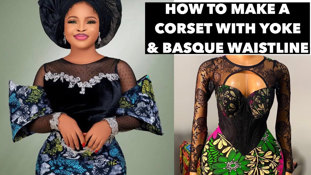 HOW TO DRAFT A VICTORIAN CORSET WITH YOKE AND BASQUE 