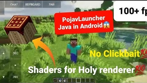 Finnaly Holy renderer ke liye shader 🥳| No lag shader for Pojav | Lag fix 1.19.3 | 100+ fps