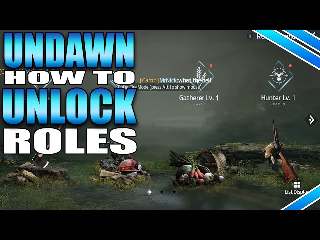 The Complete Roles Guide for Undawn