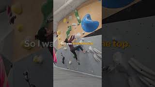 Hard final move, Gray v5 - Edgeworks BelRed #bouldering #climbing #gym