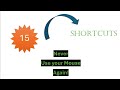 15 Excel Shortcuts You cannot live without