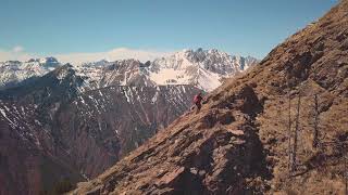 Hiking On Sayan Mountains Near Baikal Lake. Arshan, Siberia.