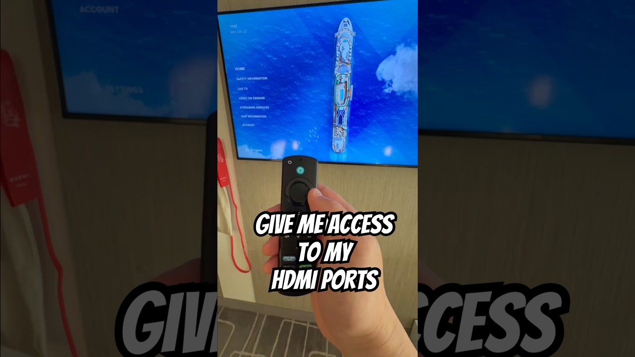 Access Samsung TV’s additional Inputs in Hotels and Cruise ships (356/365)