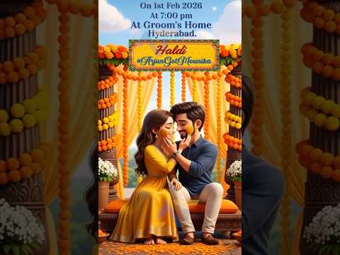 Ai wedding invitation video template