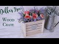 Dollar Tree DIY Farmhouse Wood Crate | Farmhouse Decor