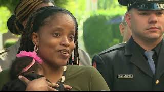 I couldn't ask for a better crew.' Family reunites with Nassau officers who helped deliver baby