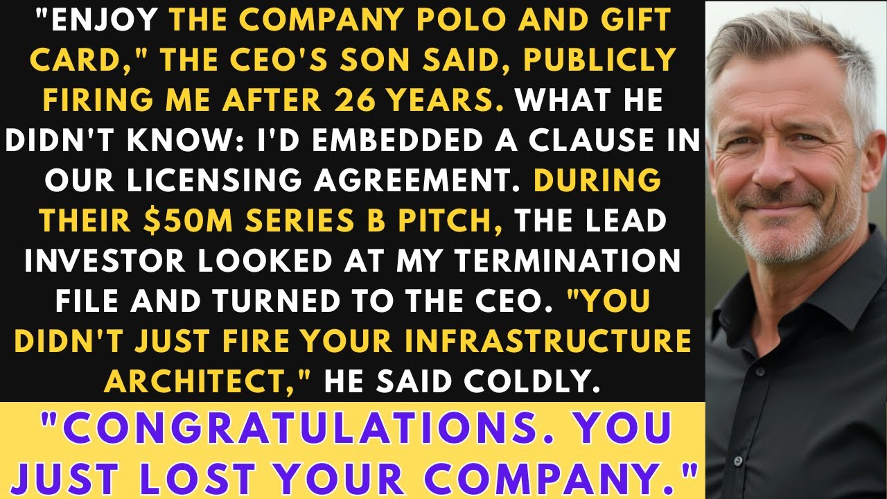 Fired by the CEO's Son, I Triggered a Clause That Killed Their $50M Deal