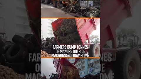 French farmers take protest to Macron’s doorstep 🇫🇷🚜