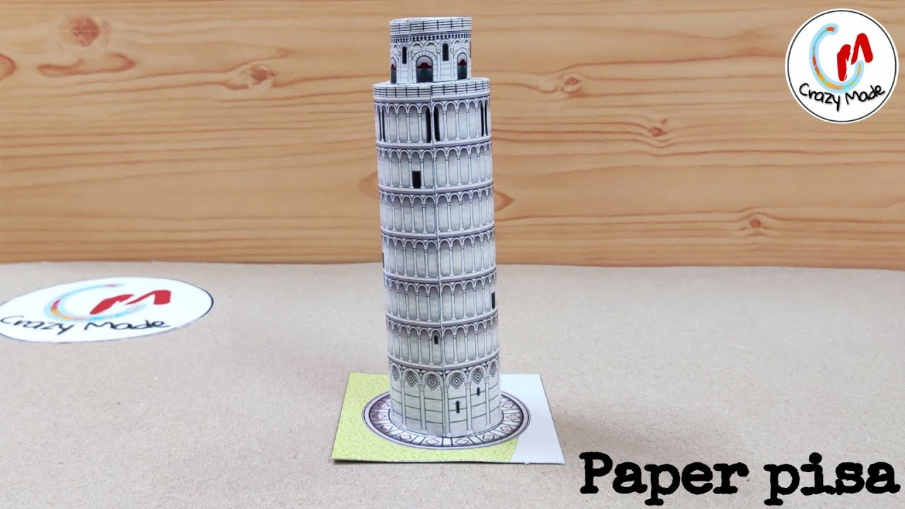 How to make simple & easy paper leaning tower of Pisa | DIY paper crafts