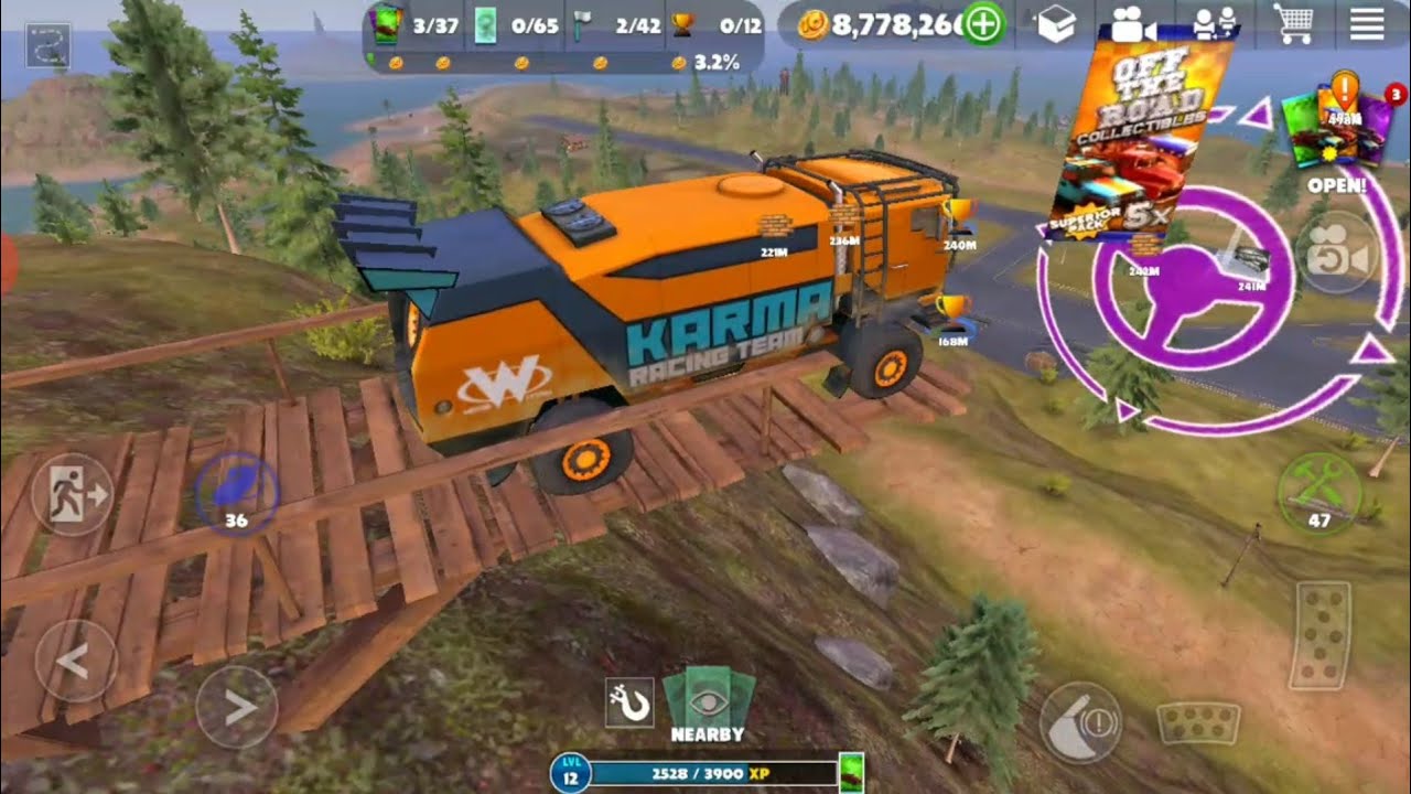 Off Road Truck Driving. Crazy Jump from height...off road game. YouTube