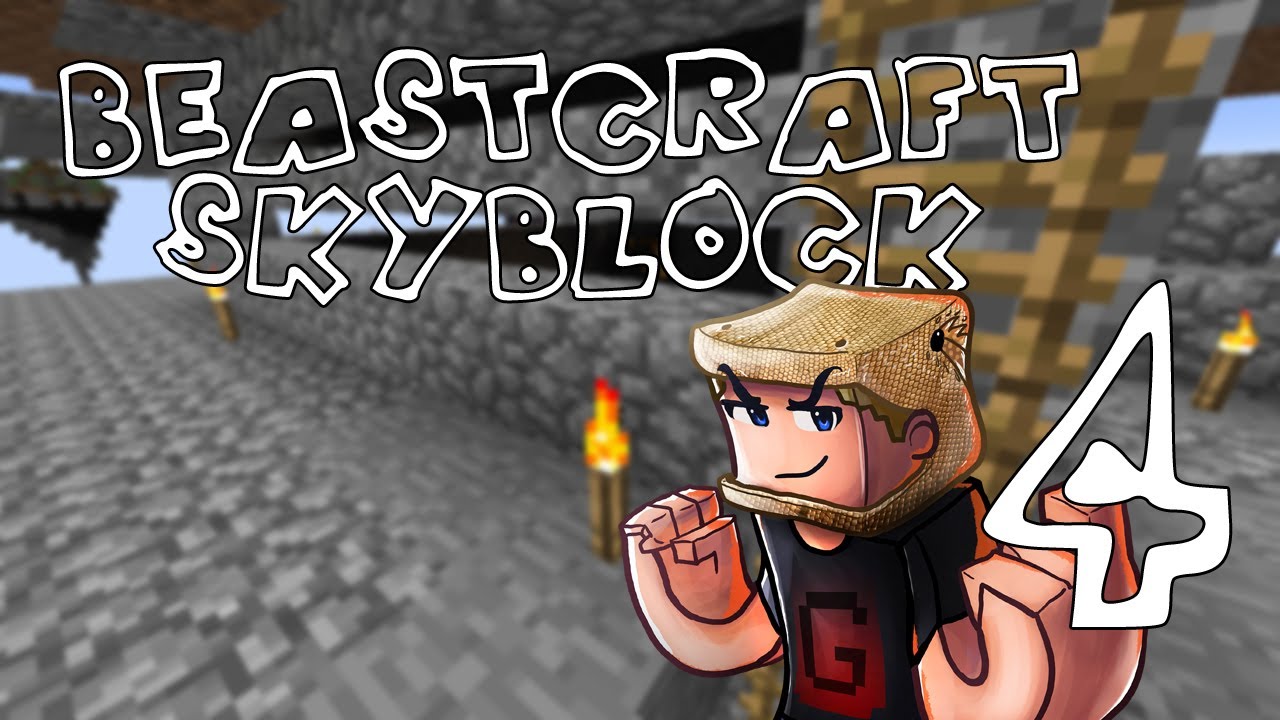 Minecraft BeastCraft Skyblock 4 Zombie XP Farm YouTube