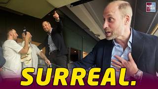 Prince William meets Claret & Blue... the video nobody saw coming