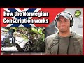 US Marine reacts to the Norwegian Conscription