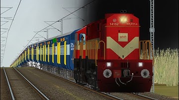 12192Shridham SF Express  || Indian Railway in MSTS OPEN RAIL ||