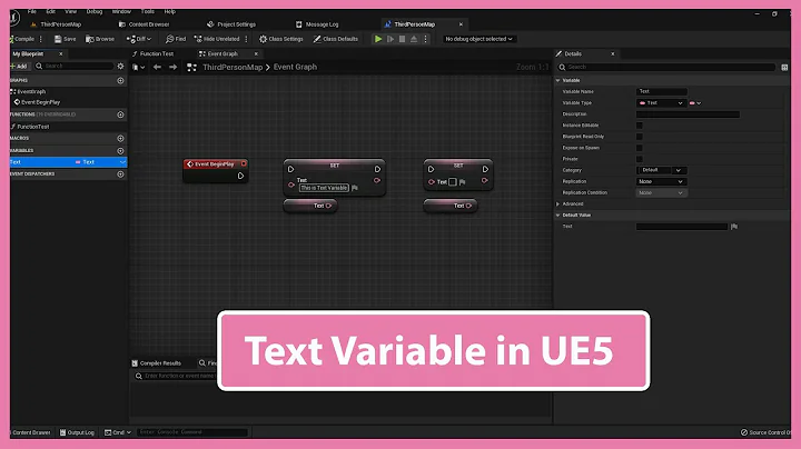 Text Variable use in Unreal Engine 5