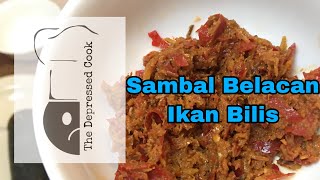 Sambal Belacan Ikan Bilis/Sambal Pusuk/Pounded chilli paste condiment
