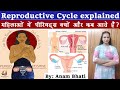 Reproductive cycle explained - मानव प्रजनन चक्र || Menstrual cycle explained #upsc