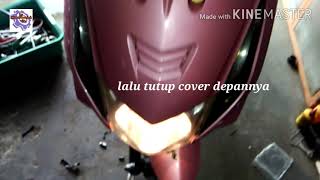 Tutorial cara perbaiki motor | Cara perbaiki reflektor lampu yg meleleh di motor honda beat