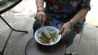 Thai Street Vendor Fish Cakes Tod Mun Goong
