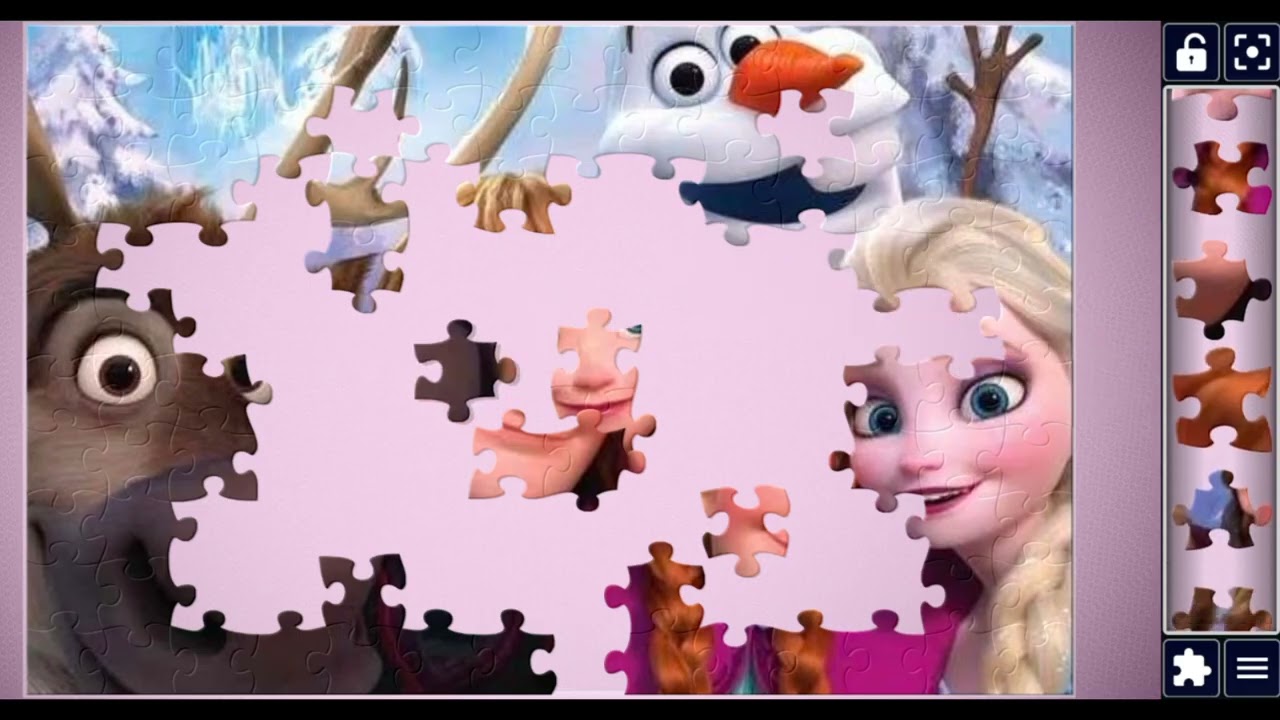 Beautiful Disney Frozen Family🥶🩵❄️🥳🌹🪄🎀🎊 @jigsawzone 