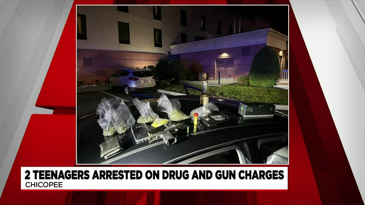 2 teens arrested on gun, drug charges in Chicopee - YouTube