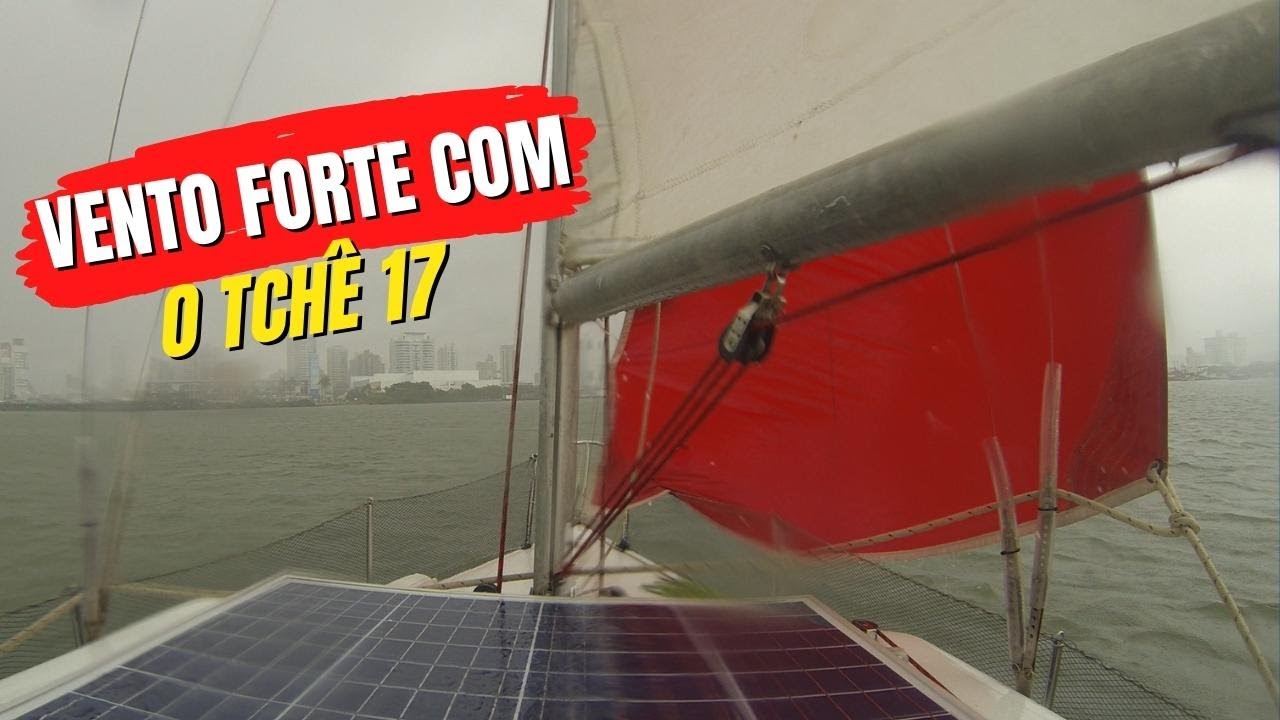 Velejada com vento sul no tchê 17. Quase CAPOTAMOS! | #Ep02