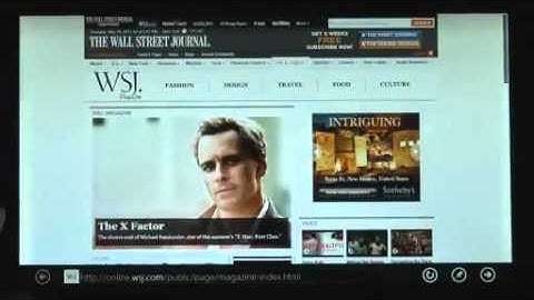 Nova interface "Metro UI" do Windows 8 Demo