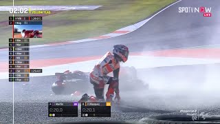 Adik dan Kakak Crash, Martin dan Marquez Saling Tempel!  - [MotoGP Valencia]