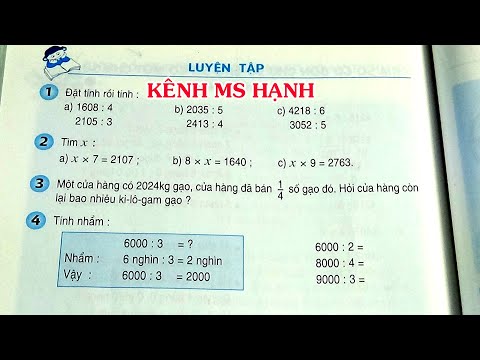Video TOÁN LỚP 3 - TRANG 120 - SÁCH GIÁO KHOA - LUYỆN TẬP... - youtube