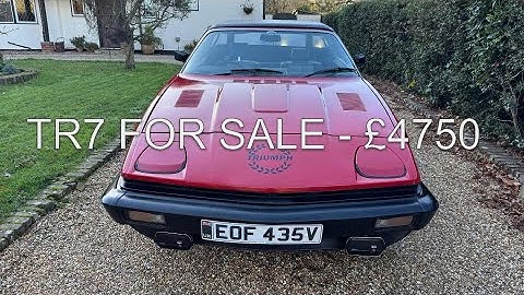 TRIUMPH TR7 CONVERTIBLE EOF435V WALKROUND Video - Its FOR SALE £4,750 https://ebay.us/m/qG0yjc