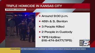 3 killed, 2 arrested after Kansas City shooting