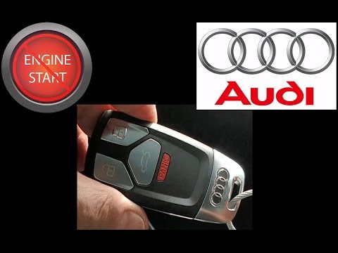 Audi new style key fob battery replacement, updated. - YouTube