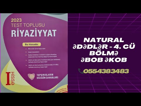 Natural ədədlər| ƏBOB ƏKOB | 2023 yeni Test toplusu| Yeni suallarla