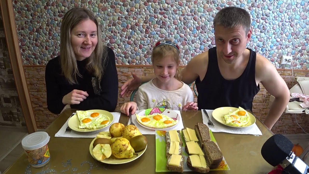 МУКБАНГ ЗАВТРАК ОТ ПАПЫ | MUKBANG COTTAGE CHEESE WEIGHT #mukbang #мукбанг #StepFamily