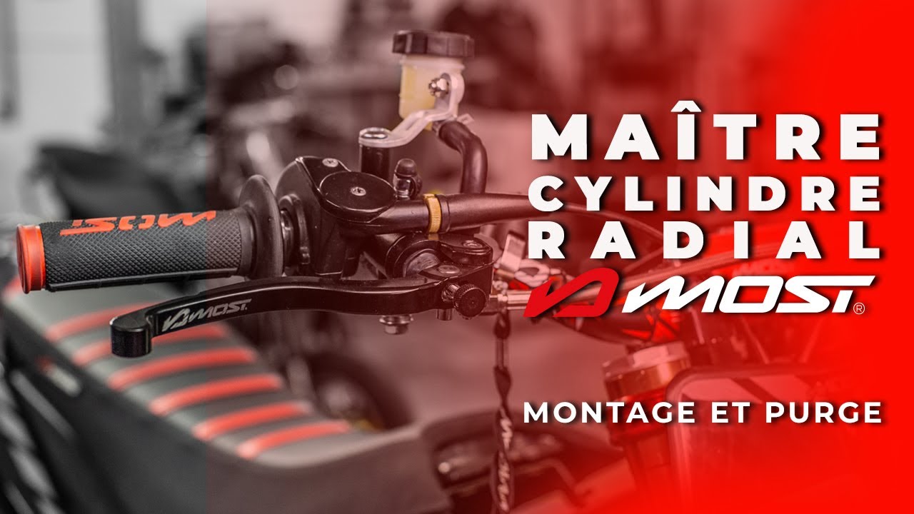 Maître cylindre de frein avant radial rouge