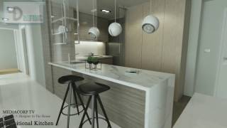 3D Walk Through Animation & Visualization: Transitional Kitchen